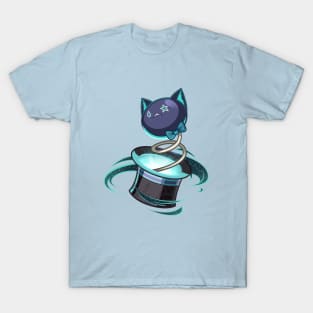 Genshin Impact Lynette Cat Chibi Anime Style T-Shirt